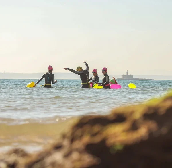 training open water swim cascais 2