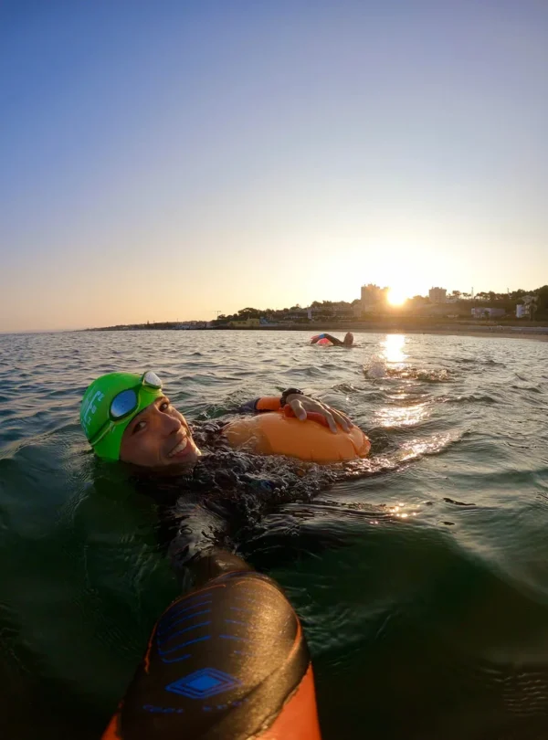training open water swim cascais 3