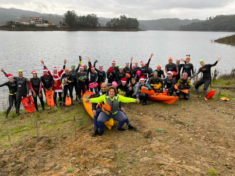 Mar Silvestre – Christmas Swim: An Unforgettable Open Water Adventure swim together swimmers before event 01